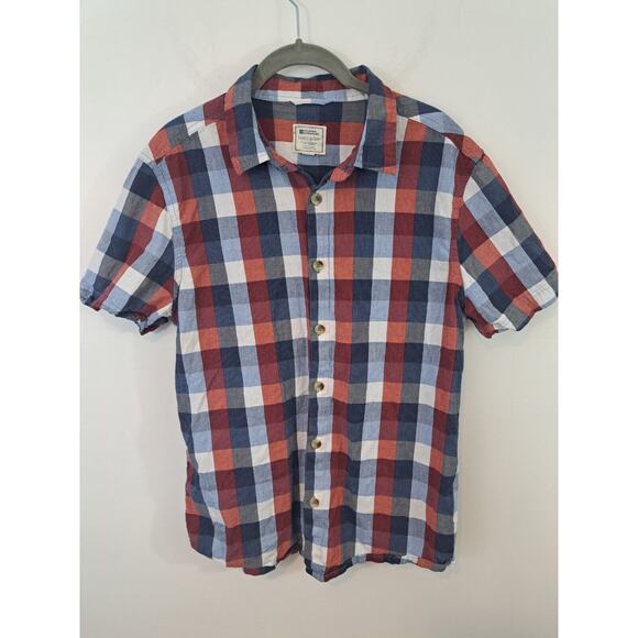 Mountain Warehouse Men's Plaid Short Sleeve Button Up Shirt Size Medium - Picture 1 of 4